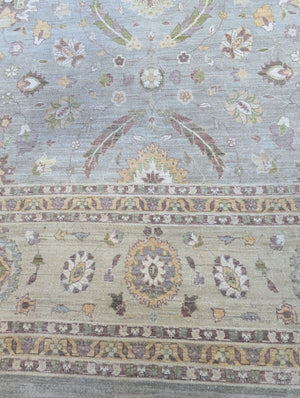 Turkish Oushak Wool Rug