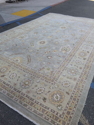 Turkish Oushak Wool Rug