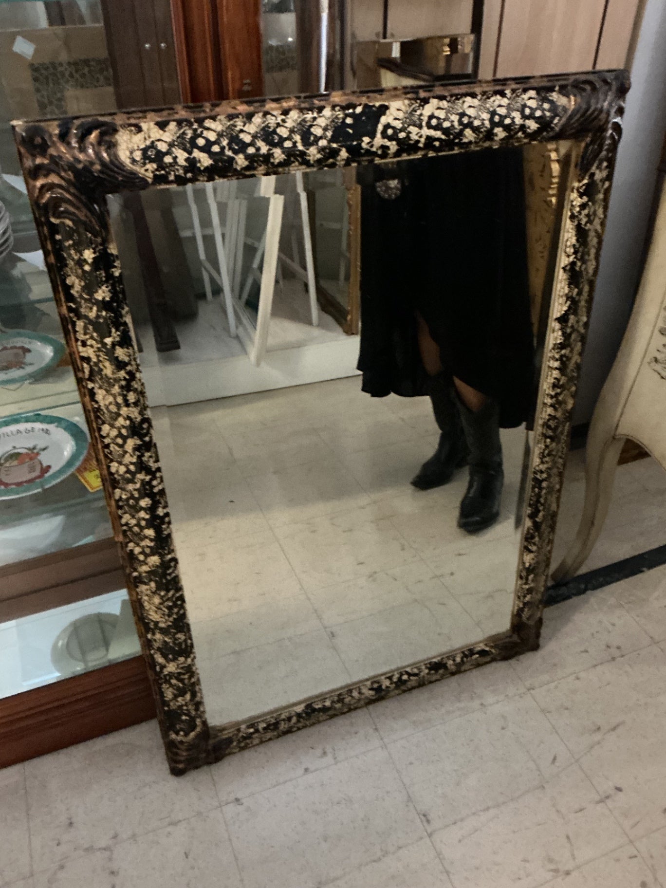 Antique Carved Frame Mirror