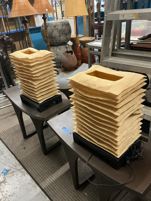 Debbie Palao Accordion Table Lamps (pair)