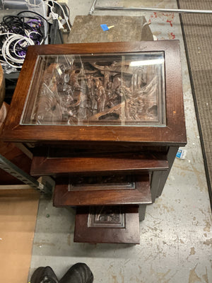 Chinese Carved Nesting Tables
