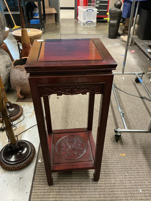 Chinese Rosewood Pedestal Stand