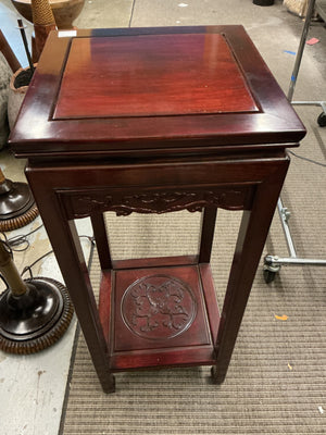 Chinese Rosewood Pedestal Stand