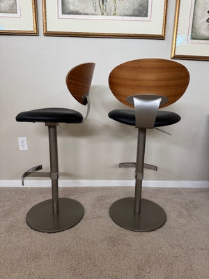 Elite Modern Vera Piston Bar Stools (pair)