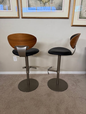 Elite Modern Vera Piston Bar Stools (pair)