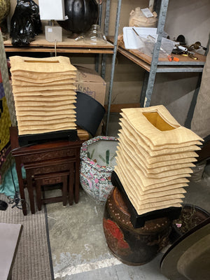 Debbie Palao Accordion Table Lamps (pair)