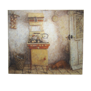 Rozanne Palmer, Kitchen with Cat 48 x 60