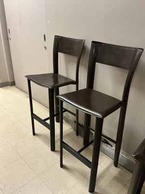 4 Maria Yee leather Bar Stools ( MSRP $500 each)