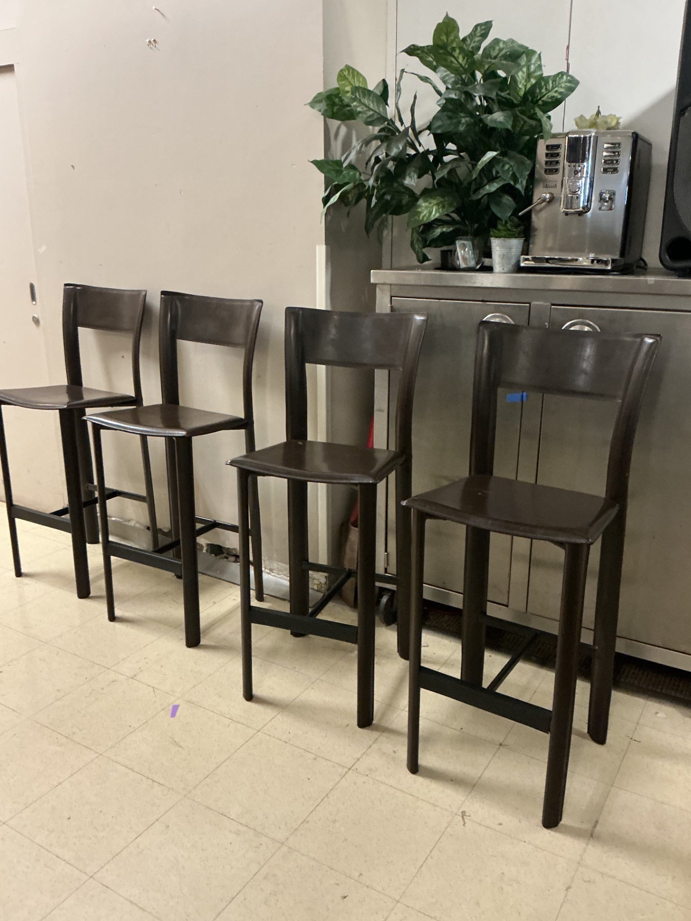 4 Maria Yee leather Bar Stools ( MSRP $500 each)