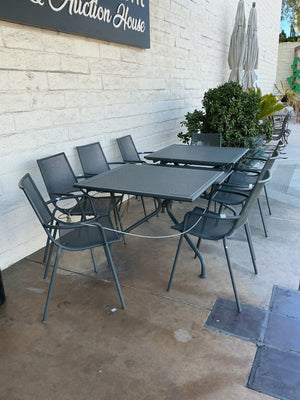 EMU Topper Patio Table With 8 Chairs