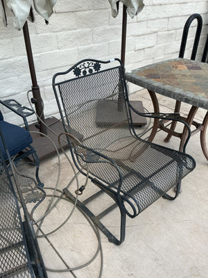 Woodard  Wrought Iron Patio Chairs (pair)