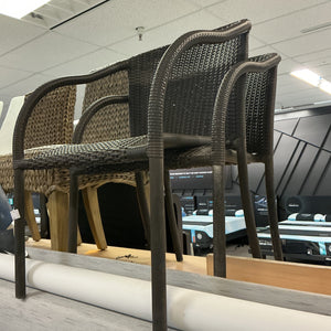 Ebel Wicker Stackable Chairs (pair)