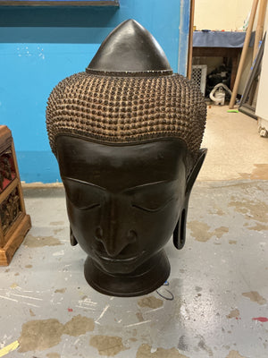Large Cast Metal Buddha