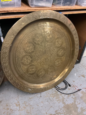 Large Middle Eastern  Engraved tray