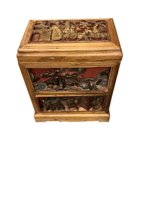 Chinese carved Camphor Box