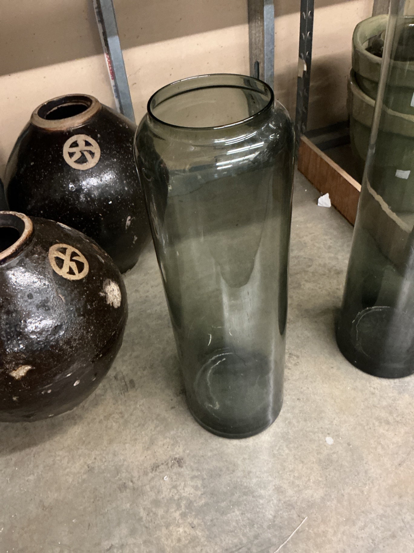 Smoked Glass Vase