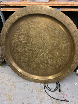 Large Middle Eastern  Engraved tray