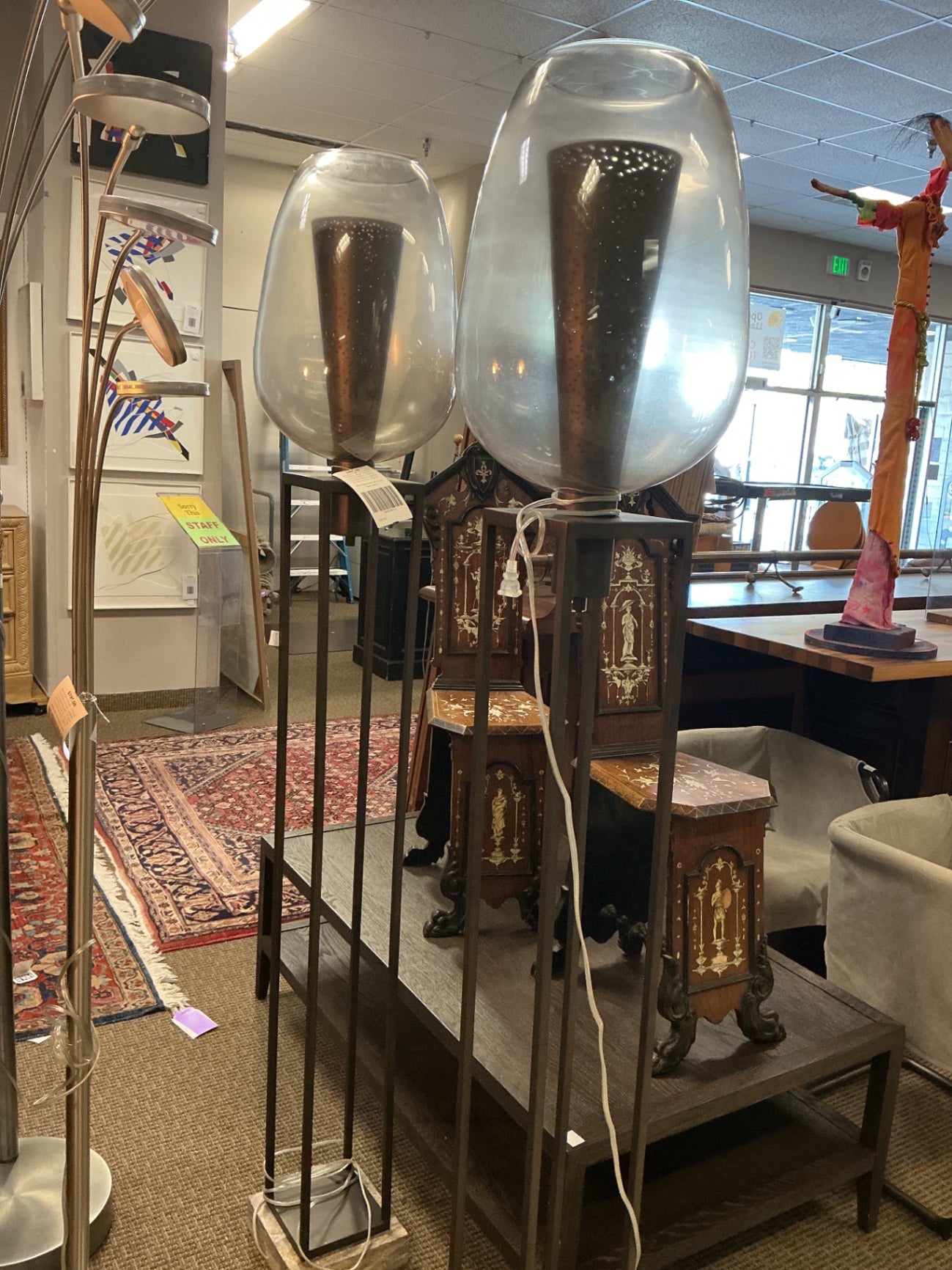 Pair of Uttermost Light House Floor Lamps