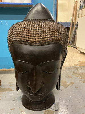 Large Cast Metal Buddha