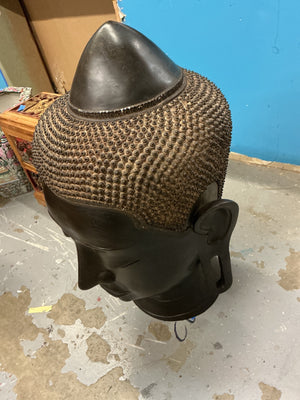 Large Cast Metal Buddha