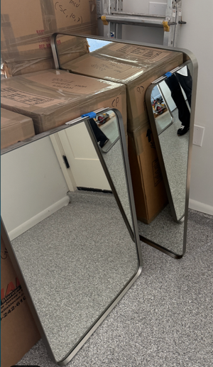 Brushed Nickel Mirror
