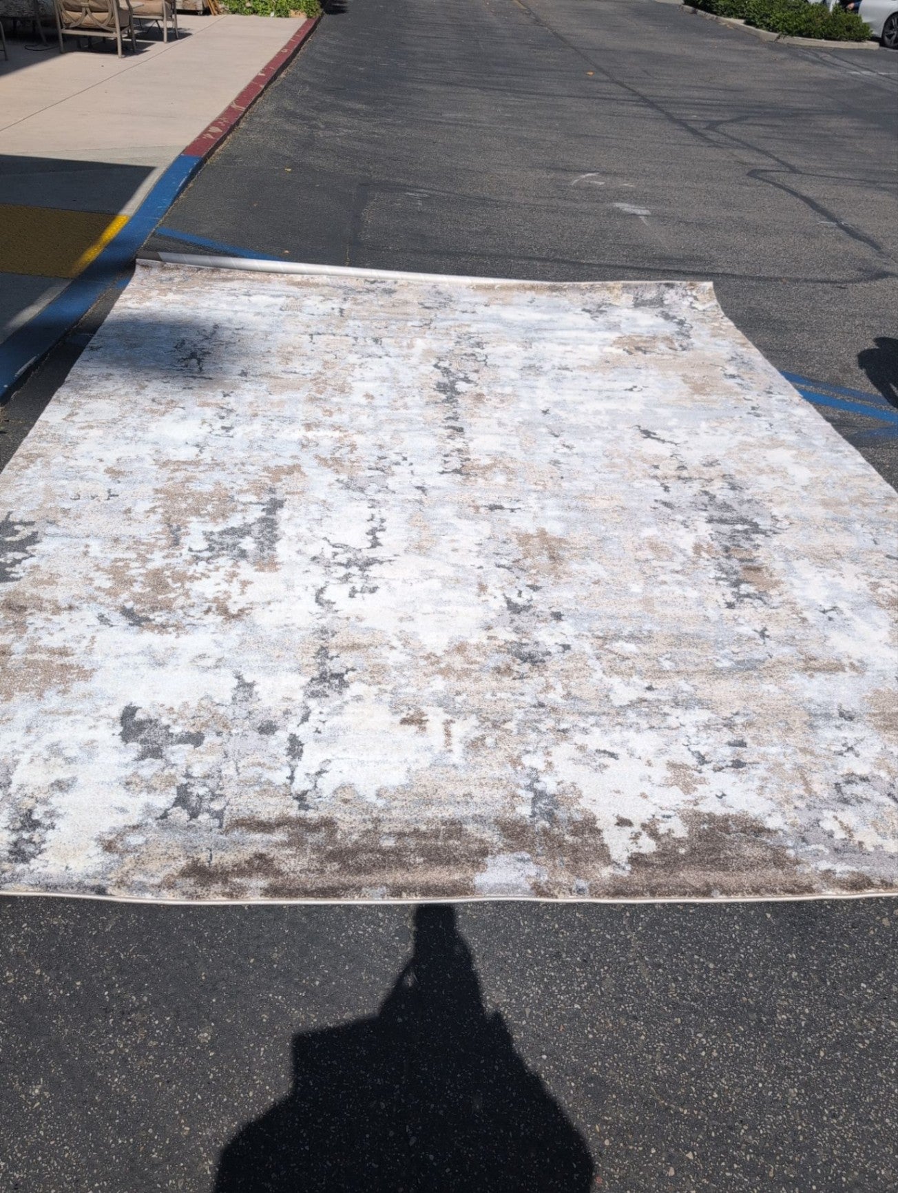 Brand new Theory Silk Dove Bark Rug  9’6” x 13’