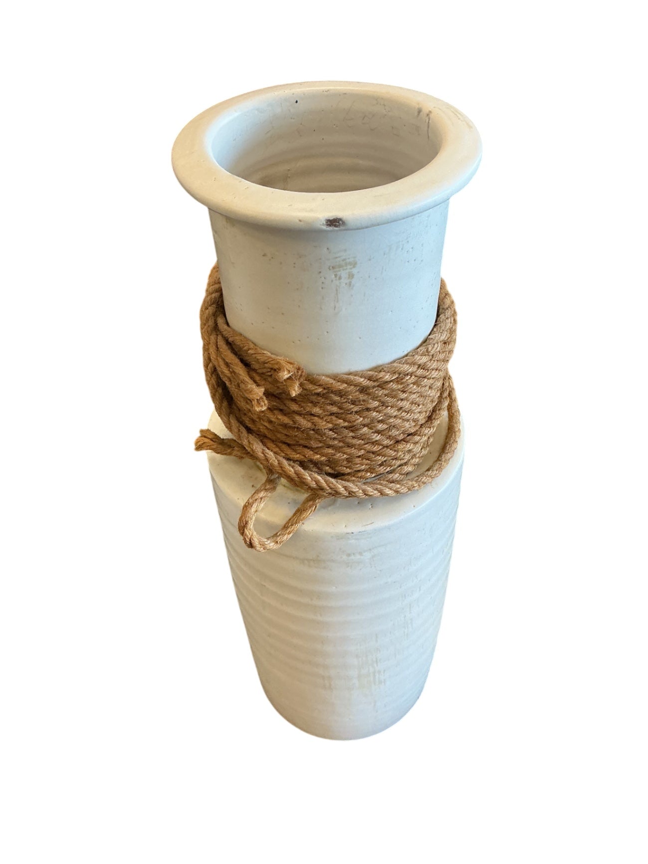 White Ceramic Floor Vase