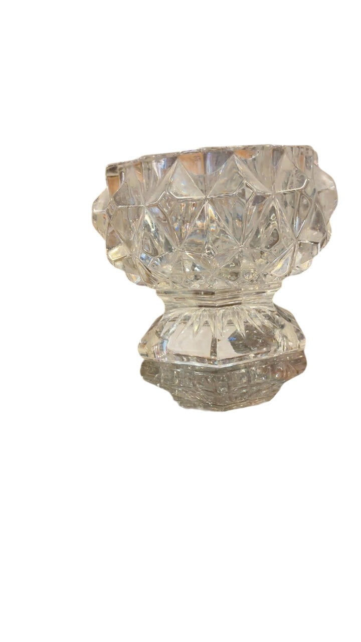 Small Footed Bowl w/ Diamond Print
