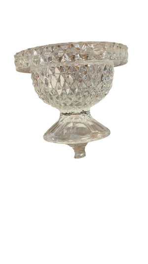Small Footed Bowl Pressed Glass