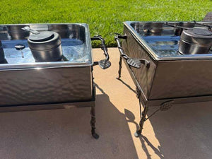 Hammered chafing dish-complete (each)