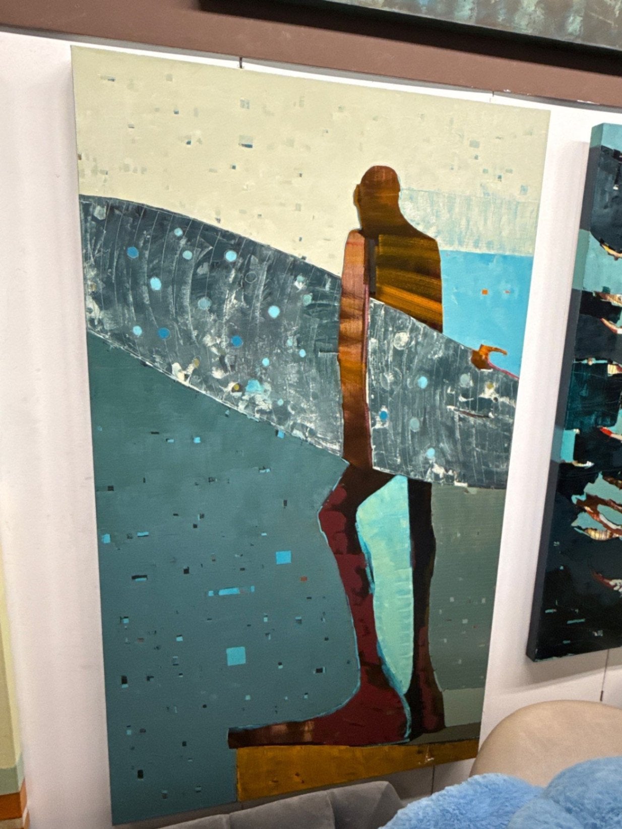 Sherri Belassen Surfer Painting 72 x 42
