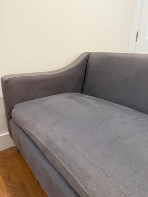 Gray Slope Arm  Sofa 96" W.