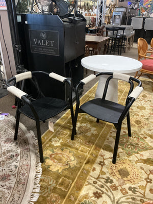 Noir Anna Dining Chairs (pair)