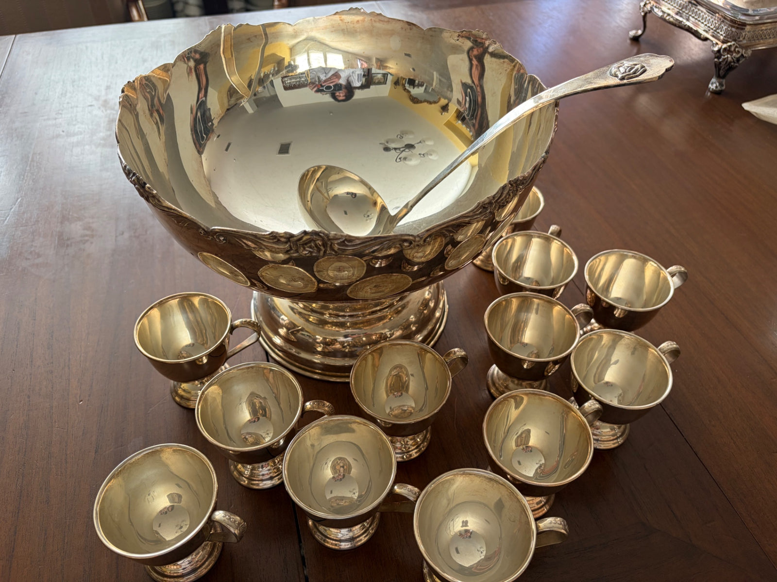 Vintage 15-piece Punchbowl Set