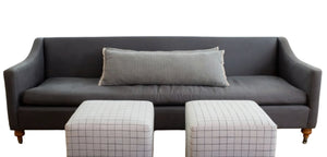 Gray Slope Arm  Sofa 96" W.