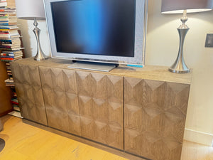 Restoration Hardware Geometic 4 Door Media Console