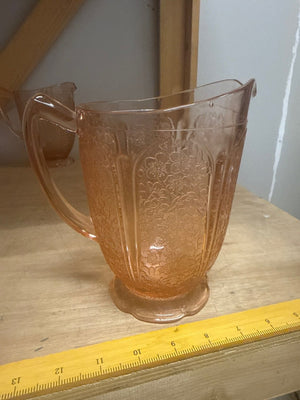 Pink Depression Glass Pitcher