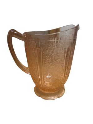 Pink Depression Glass Pitcher