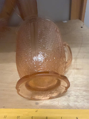 Pink Depression Glass Pitcher