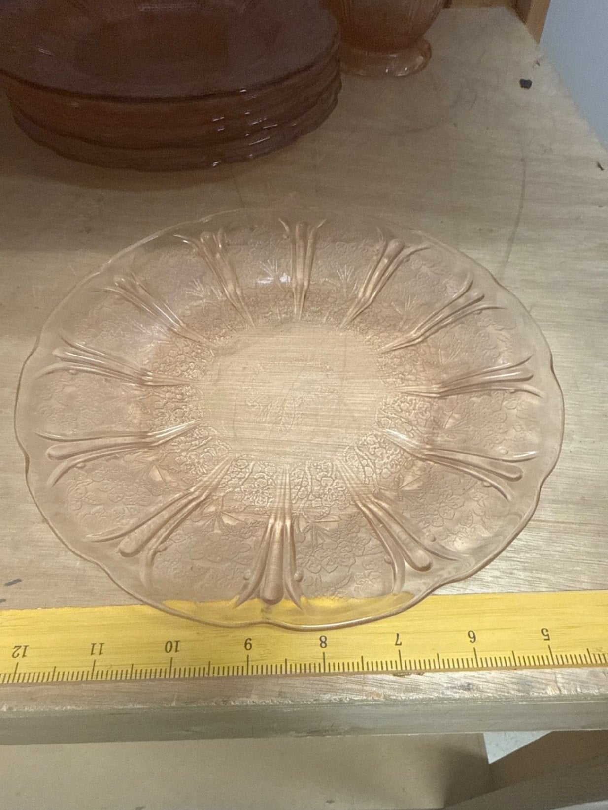 Pink Depression Glass Dessert Plate (Each)