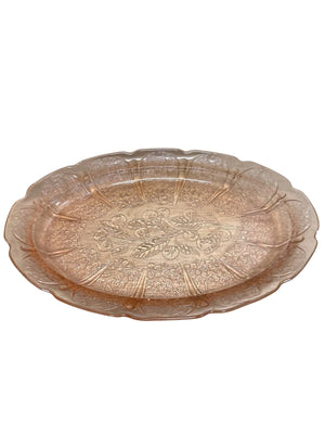 Pink Depression Glass Oval Platter