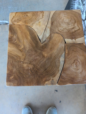 Twig Leg Wood Accent Table