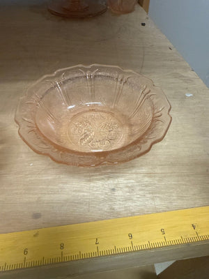 Pink Depression Glass Bowl