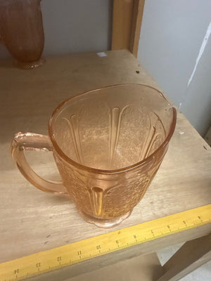 Pink Depression Glass Pitcher