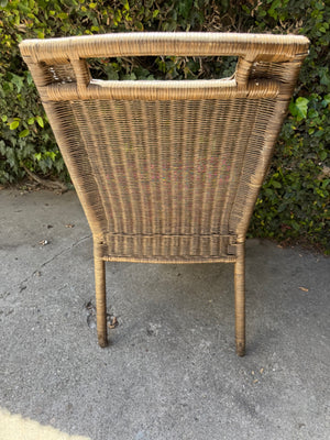 Indoor/Outdoor Wicker Chair with Cushion