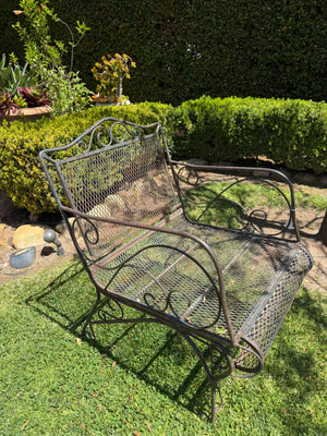 Large Wrought Iron Outdoor Chair