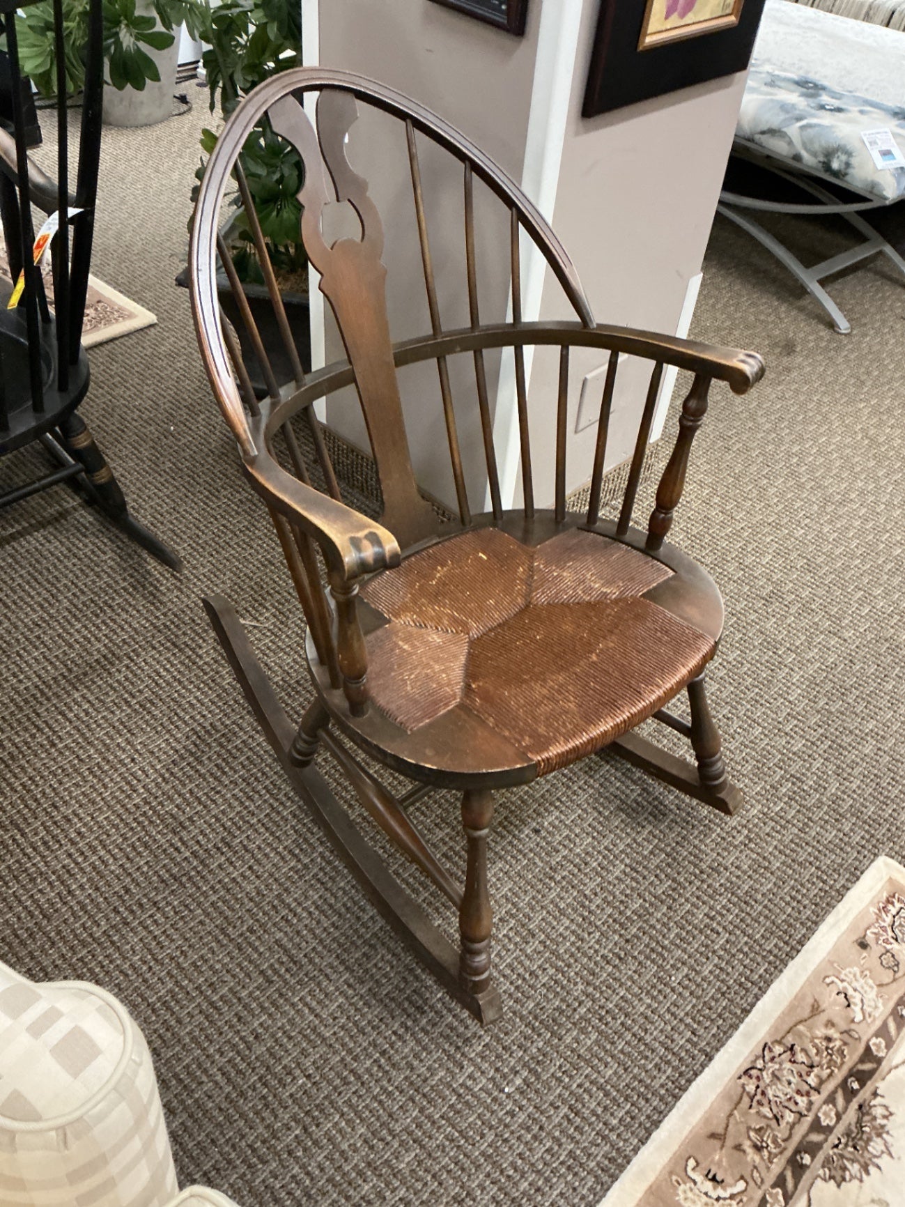 Karpen Arched Back Wooden Rocker