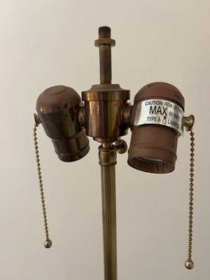 Mahogany Floor Lamp With Shade