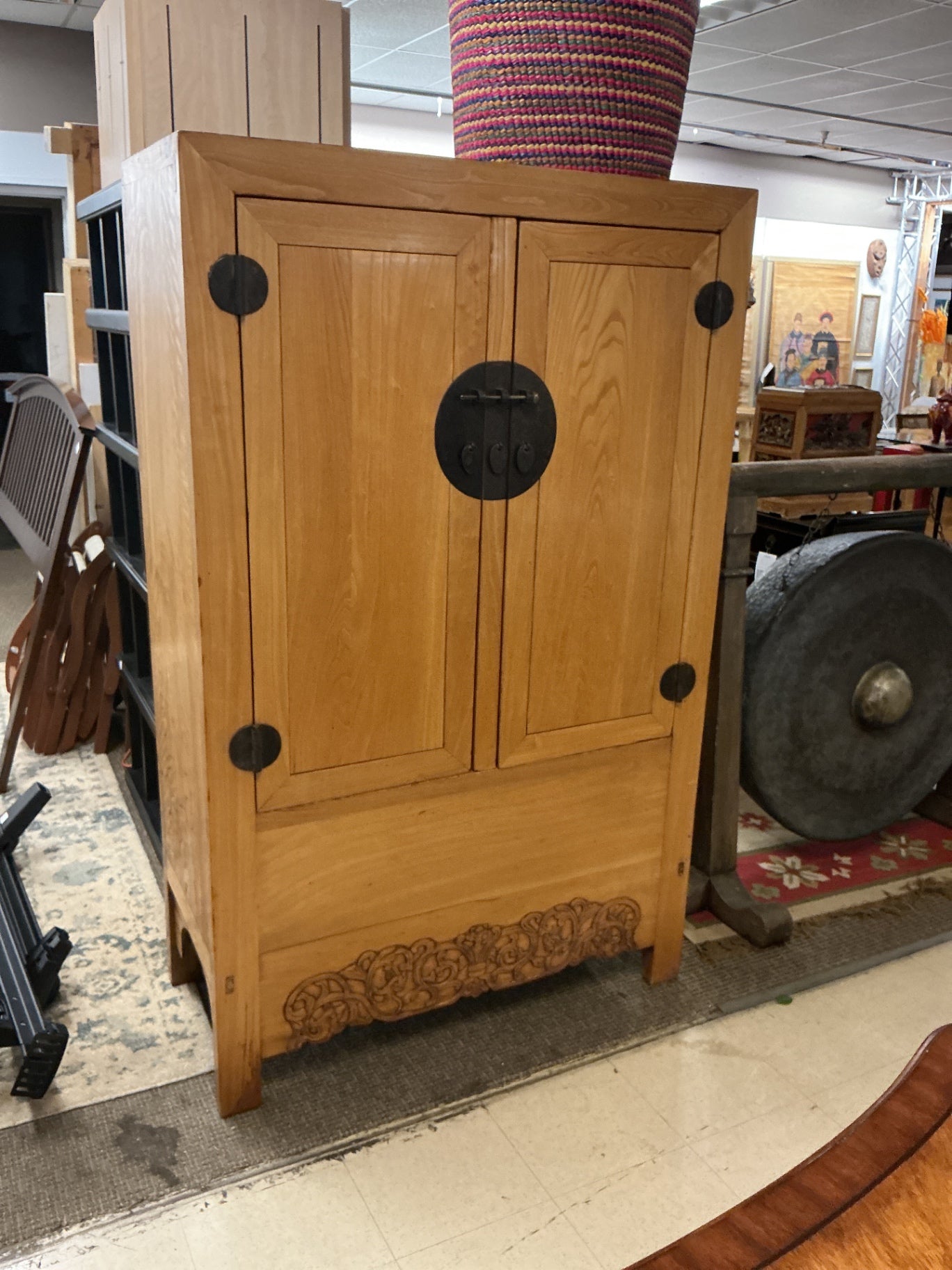 Tall Chinese Cabinet With Drawers