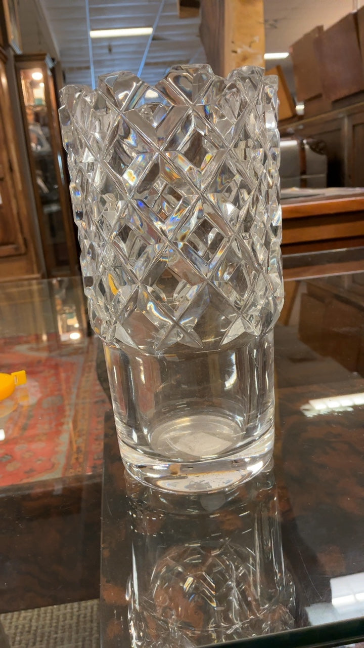 Orrefors "Sofiero" Pattern Crystal Vase